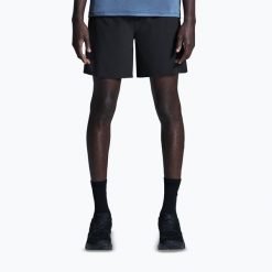 Spodenki do biegania męskie On 7" Performance. Czarne szorty męskie On, bez wzorów, z elastanu, sportowe. Za 389.99 zł.