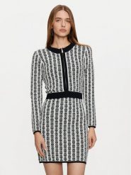 Gaudi Sukienka dzianinowa 421FD13012 Czarny Slim Fit. Czarne sukienki damskie GAUDI, xl, bez wzorów, z dzianiny, bez kołnierzyka, bez ramiączek. Za 469.99 zł.