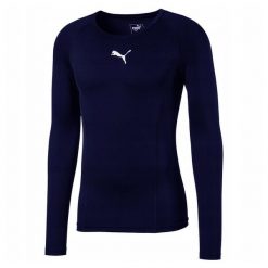 Męska Koszulka Termoaktywna Liga Thermoactive Base Layer Top. Niebieskie bielizna termoaktywna męska Puma, m, bez wzorów. Za 198.99 zł.