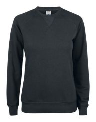 Clique Premium OC Roundneck Women — damska bluza z bawełny organicznej – black. Czarne bluzy bez kaptura damskie CLIQUE, l, z bawełny. Za 232.73 zł.