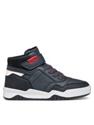 Geox Sneakersy J Perth Boy J467RA 0MEFU C0735 S Granatowy. Niebieskie buty sportowe chłopięce Geox, ze skóry, bez zapięcia. Za 255.99 zł.