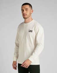 LEE LS LOGO LOOSE TEE MĘSKA KOSZULKA Z DŁUGIM RĘKAWEM LOGO L69AFQNQ 112321851. Białe koszulki męskie z długim rękawem Lee, l, z bawełny. Za 99.99 zł.