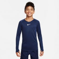 Koszulka Termoaktywna Juniorska Nike First Layer. Niebieskie bielizna termoaktywna męska Nike, bez wzorów. Za 89.99 zł.