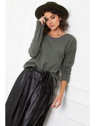 So Cachemire Sweter "Faaborg" w kolorze khaki rozmiar: S. Brązowe swetry klasyczne damskie So Cachemire, s, z kaszmiru, bez kołnierzyka. Za 150.02 zł.