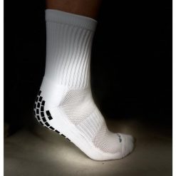 Skarpety piłkarskie/ getry antypoślizgowe SPEED 42-47. Białe skarpetki damskie YAKIMASPORT, bez wzorów. Za 14.99 zł.