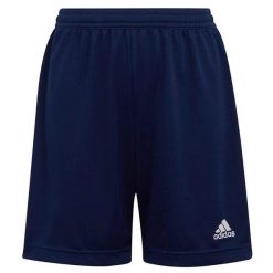 Spodenki piłkarskie junior Adidas Entrada 22. Niebieskie szorty damskie Adidas, bez wzorów, sportowe. Za 48.00 zł.