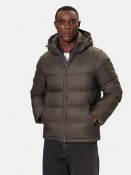 Calvin Klein Jeans Kurtka puchowa LV04RC518G Khaki Regular Fit. Brązowe kurtki męskie Calvin Klein Jeans, l, bez wzorów, z jeansu, bez kaptura. Za 1,099.00 zł.