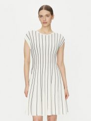 DKNY Sukienka codzienna DD4J8E21 Beżowy Regular Fit. Brązowe sukienki damskie DKNY, na co dzień, m, bez wzorów, z syntetyku, bez kołnierzyka, bez ramiączek, proste. Za 409.99 zł.