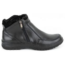 KOMODO Buty męskie sztyblety 816 Czarne. Czarne sztyblety męskie na zimę, z wełny, bez zapięcia. Za 453.66 zł.