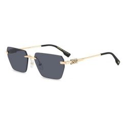 Okulary przeciwsłoneczne DSQUARED2 D2 0102/S 807 dla mężczyzn, rozmiar 58 mm. Czarne okulary przeciwsłoneczne męskie Dsquared, prostokątne. Za 1,091.85 zł.