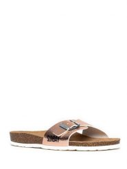 Sunbay Klapki "Rita" w kolorze różowozłotym rozmiar: 39. Różowe klapki damskie Sunbay, bez wzorów, bez obcasa. Za 108.74 zł.