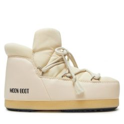 Śniegowce Moon Boot. Brązowe śniegowce damskie Moon Boot, z nylonu. Za 649.99 zł.