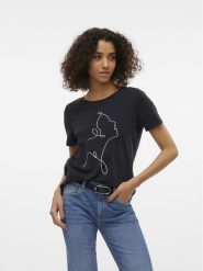 Vero Moda Koszulka w kolorze białym rozmiar: XS. Białe bluzki damskie Vero Moda, xs, bez wzorów, z bawełny, bez kołnierzyka. Za 48.28 zł.