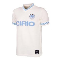 Koszulka retro piłkarska dla dorosłych - Maradona x COPA Neapol 1984 - Biała. Białe t-shirty sportowe męskie COPA FOOTBALL, s, bez ramiączek, do piłki nożnej. Za 381.61 zł.