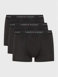 Tommy Hilfiger Komplet 3 par bokserek UM0UM02763 Czarny. Czarne bokserki męskie Tommy Hilfiger, bez wzorów, z bawełny. Za 149.99 zł.