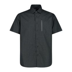 Koszula męska CMP 35S7797. Czarne koszule męskie CMP, m, bez wzorów, bez kołnierzyka, bez ramiączek. Za 225.00 zł.