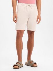 Nils Sundström szorty dresowe Mężczyźni beżowy, XL. Brązowe szorty męskie Nils Sundström, z dresówki, bez kołnierzyka. Za 149.95 zł.
