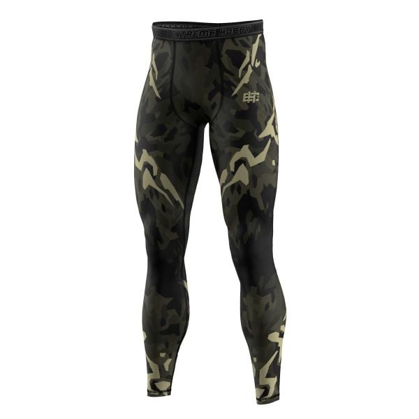 Legginsy sportowe męskie EXTREME HOBBY JUNGLE PANTHER. Czarne bielizna termoaktywna męska EXTREME HOBBY, m, bez wzorów, z dzianiny. Za 229.00 zł.