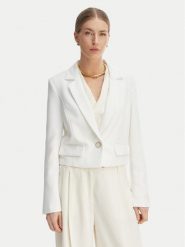 Guess Marynarka W6GN03 W1742 Biały Regular Fit. Białe marynarki i żakiety damskie Guess, m, z aplikacjami, z syntetyku. Za 614.99 zł.