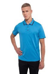 LUHTA Koszulka funkcyjna polo "Kuortti" w kolorze niebieskim rozmiar: S. Niebieskie koszulki polo męskie Luhta, s, bez wzorów, z materiału, bez ramiączek. Za 52.67 zł.