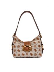 Guess Torebka Camden Mini HWJB93 08720 Brązowy. Brązowe torebki klasyczne damskie Guess, z aplikacjami, z materiału, bez dodatków. Za 589.99 zł.