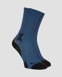 Skarpety unisex X-Socks Run Discover Crew Marine/X Black A097. Niebieskie skarpetki damskie X-Socks, bez wzorów. Za 99.99 zł.