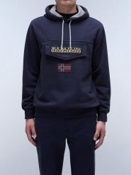 Napapijri Bluza w kolorze granatowym rozmiar: M. Niebieskie bluzy z kapturem męskie Napapijri, m. Za 166.88 zł.