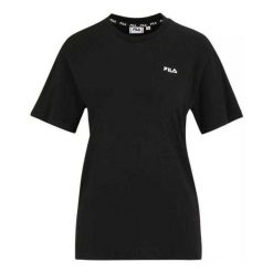 T-shirt Damski Biendorf. Czarne t-shirty damskie Fila, bez wzorów, bez kołnierzyka. Za 122.99 zł.