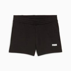 Szorty damskie Puma ESS SMALL LOGO 4 TR czarne 68833001 r XL. Czarne szorty damskie Puma, bez wzorów, z bawełny, klasyczne. Za 81.26 zł.
