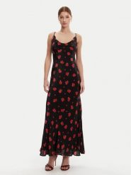 Bardot Sukienka wieczorowa 59709DB2 Czarny Regular Fit. Czarne sukienki damskie BARDOT, bez wzorów, z wiskozy, wizytowe, bez kołnierzyka, bez ramiączek. Za 329.99 zł.
