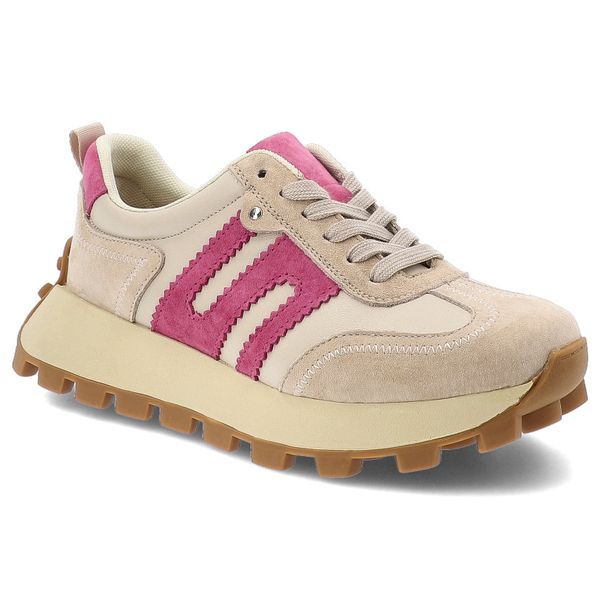 Beżowe Sneakersy Filippo Sportowe Obuwie Damskie. Brązowe buty sportowe na co dzień damskie Filippo, bez wzorów. Za 219.00 zł.