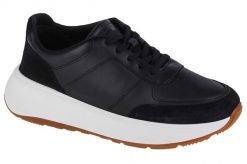 Damskie skórzane buty sportowe FitFlop F-Mode. Czarne buty sportowe na co dzień damskie Flip Flop, bez wzorów, trekkingowe. Za 649.95 zł.