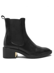 Lasocki Botki WB-MALMA-01 Czarny. Czarne botki damskie Lasocki, z materiału, bez obcasa, na słupku, bez zapięcia. Za 279.99 zł.