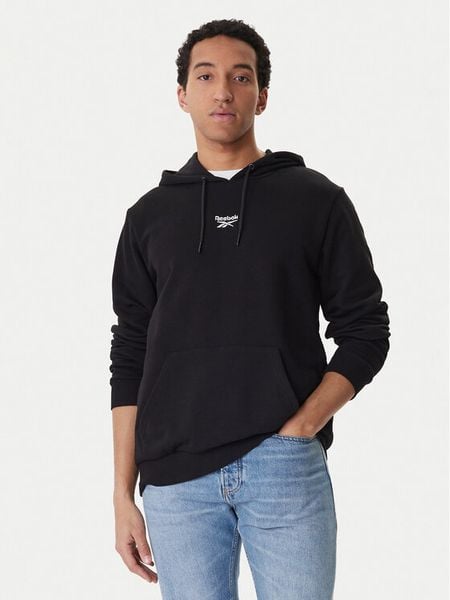 Reebok Bluza Babb RK25550CCM Czarny Regular Fit. Czarne bluzy bez kaptura męskie Reebok, m, z syntetyku. Za 229.99 zł.