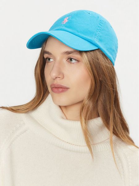 Polo Ralph Lauren Czapka z daszkiem 211912843012 Niebieski. Niebieskie czapki z daszkiem damskie Polo Ralph Lauren, bez wzorów, z bawełny. Za 191.99 zł.