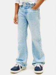 Tommy Hilfiger Jeansy KG0KG09115 Niebieski Flared Leg. Niebieskie spodnie dziewczęce Tommy Hilfiger, z bawełny. Za 249.99 zł.