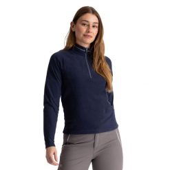 Top Z Polaru Damski Skylar. Brązowe topy sportowe damskie Trespass, l, bez wzorów, z materiału, bez ramiączek. Za 84.99 zł.