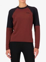 Bluza damska Mons Royale Quad Merino Fleece Pullover. Czerwone bluzy bez kaptura damskie Mons Royale, l, z materiału. Za 582.99 zł.