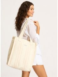 Seafolly Torba plażowa w kolorze kremowym - szer. 32 cm rozmiar: onesize. Brązowe torebki klasyczne damskie Seafolly, bez wzorów, z materiału, bez dodatków. Za 93.94 zł.