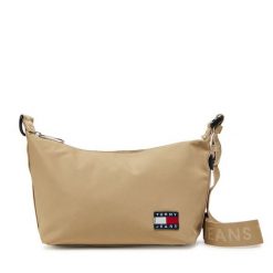 Torebka Tommy Jeans. Brązowe torebki klasyczne damskie Tommy Jeans, bez wzorów, z jeansu, bez dodatków. Za 169.99 zł.
