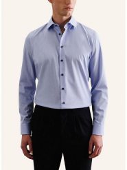 Seidensticker Koszula - Slim fit - w kolorze niebieskim rozmiar: 43. Niebieskie koszule męskie Seidensticker, bez wzorów, z bawełny, bez kołnierzyka, bez ramiączek. Za 136.13 zł.