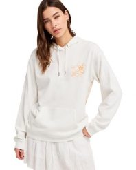 Bluza z kapturem damska SURF STOKED TERRY VINT. Białe bluzy z kapturem damskie Roxy, m, z bawełny. Za 167.99 zł.
