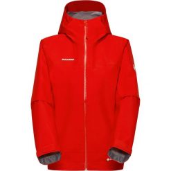 Kurtka z membraną damska Mammut Crater Light HS Hooded Jacket. Czerwone kurtki damskie Mammut, bez wzorów, bez kaptura. Za 1,637.99 zł.