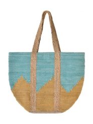 BLE Shopper bag w kolorze turkusowo-pomarańczowym - 40 x 31 cm rozmiar: onesize. Pomarańczowe shopper bag damskie BLE, bez wzorów, z materiału, na ramię, bez dodatków. Za 85.19 zł.