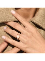 DIAMOND & CO Złoty pierścionek "Rose Dragée" z diamentami rozmiar: 52. Różowe pierścionki damskie Diamond & Co, z diamentem, złote. Za 1,304.99 zł.