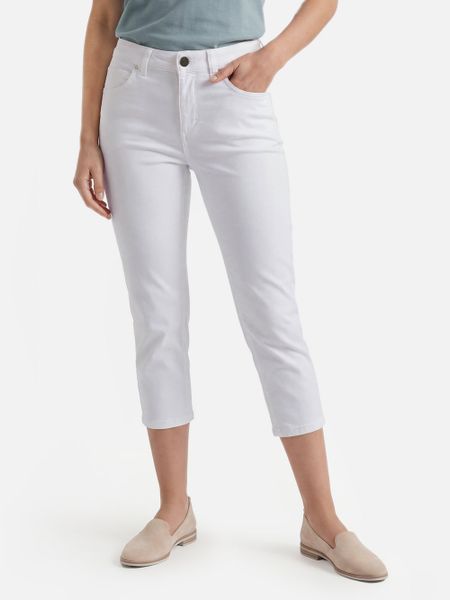 VG spodnie capri Kobiety biały, 40. Białe spodnie materiałowe damskie VG, bez wzorów, z bawełny. Za 179.95 zł.