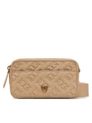 PINKO Torebka Camera Bag Mini PE 25 PLTT 104292 A1YB Beżowy. Brązowe listonoszki damskie Pinko, bez wzorów, ze skóry, bez dodatków. Za 899.99 zł.