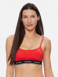 Calvin Klein Swimwear Góra od bikini KW0KW02425 Czerwony. Czerwone bikini damskie Calvin Klein Swimwear, bez wzorów. Za 169.99 zł.