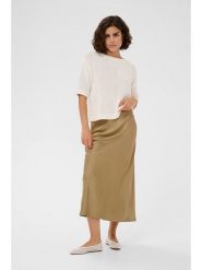 Kaffe Spódnica w kolorze oliwkowym rozmiar: 34. Brązowe spódniczki damskie Kaffe, bez wzorów, midi, proste. Za 165.99 zł.