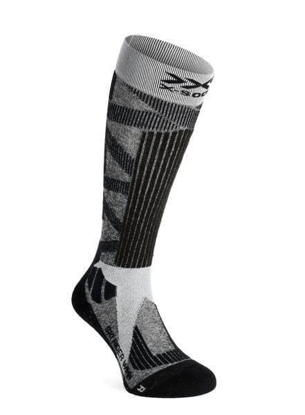 Skarpety narciarskie damskie X-Socks Ski Rider 4.0. Szare skarpetki damskie X-Socks, bez wzorów, z materiału. Za 169.99 zł.